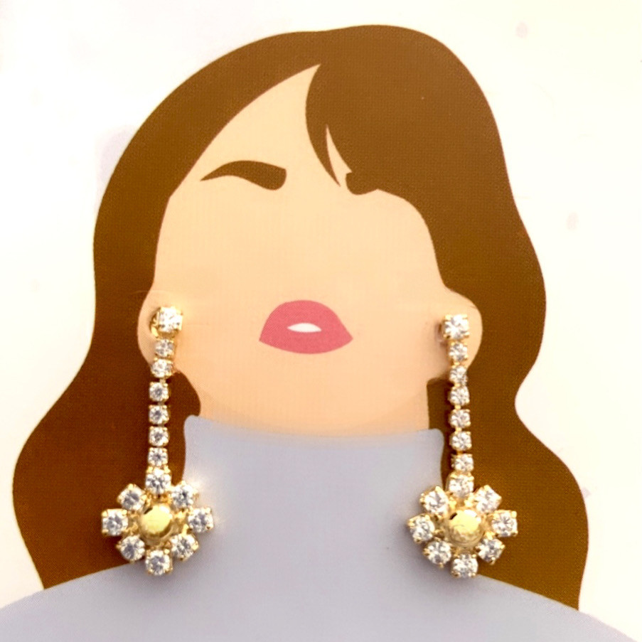 Brinco Flor Longa Pureza Brinco Flor Longa Pureza