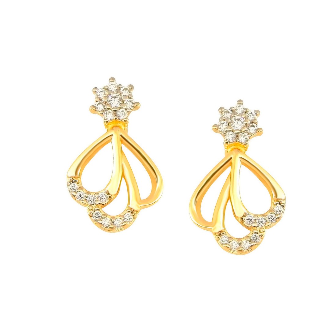 Brinco Flor Aurora Zirconia