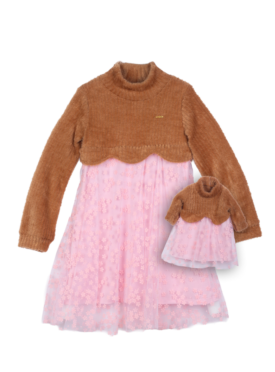 Vestido tule com tricô Vestido tule com tricô