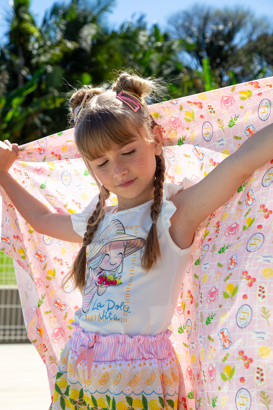 Conjunto Fruits com shorts