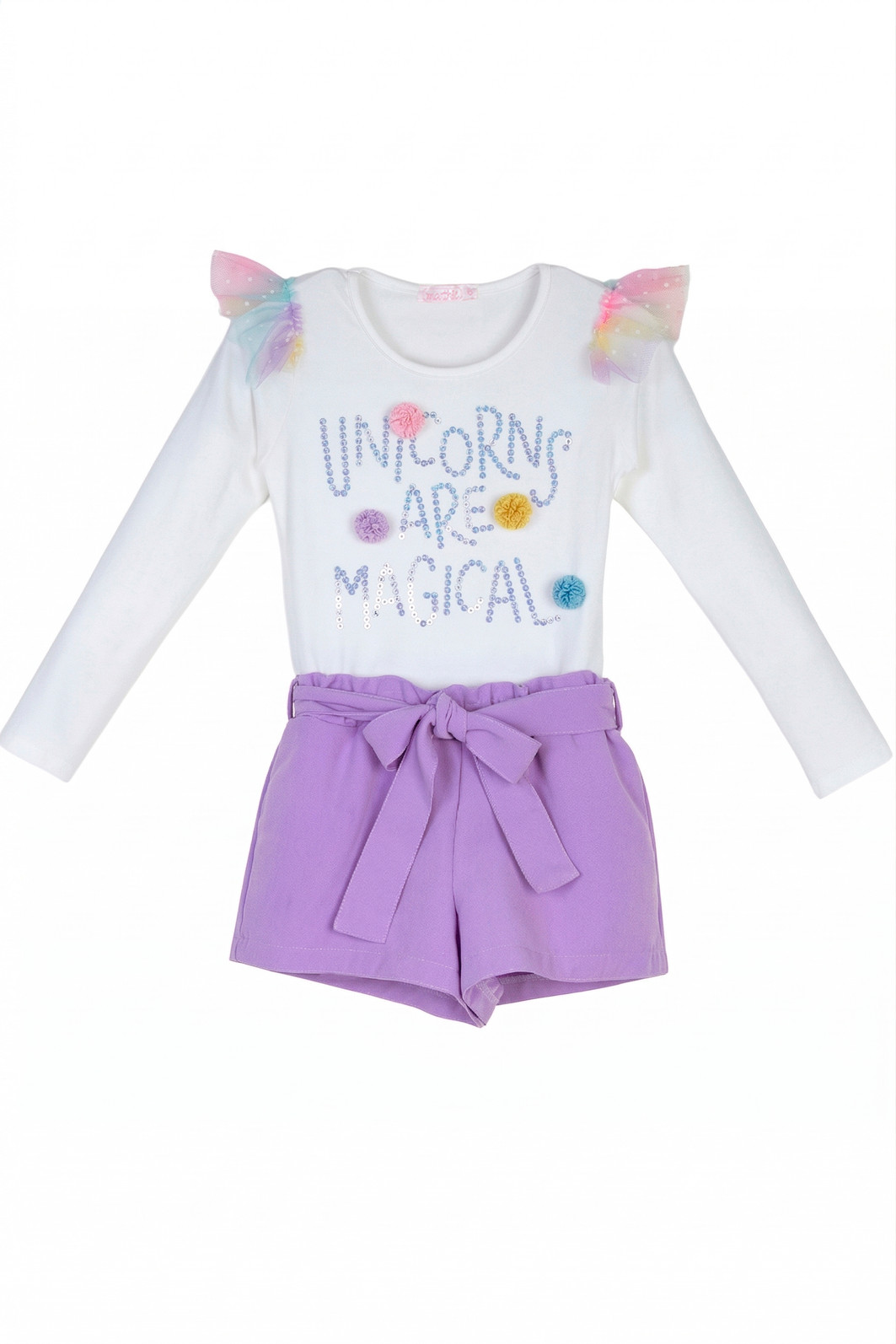 Conjunto magical bordado com shorts
