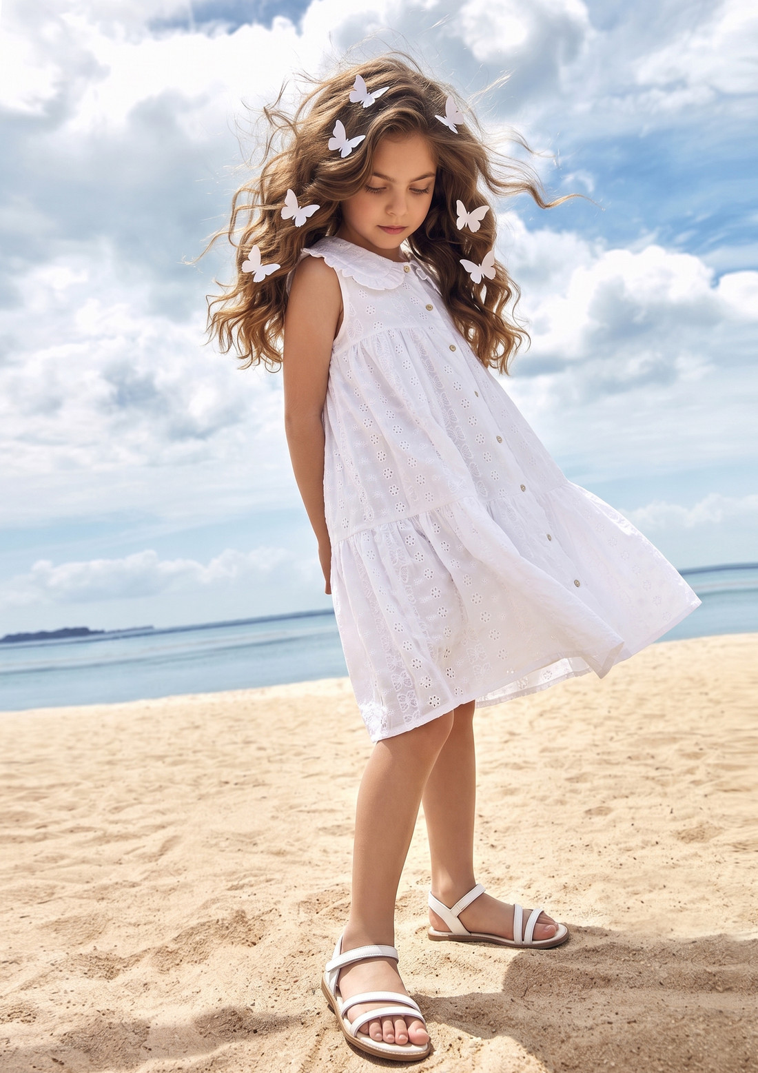 Vestido laise bordada