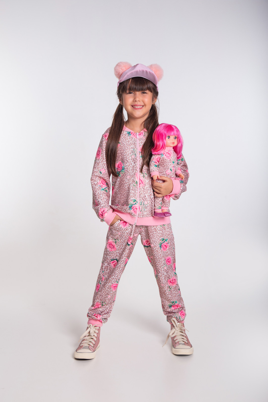 Conjunto animal print rosas Conjunto animal print rosas