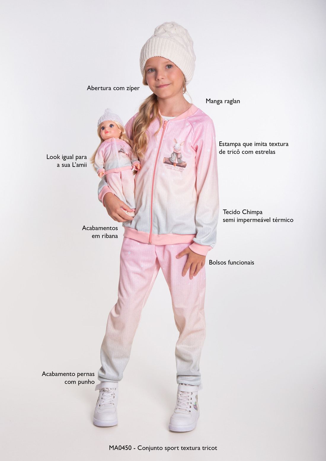 Conjunto Sport textura tricot