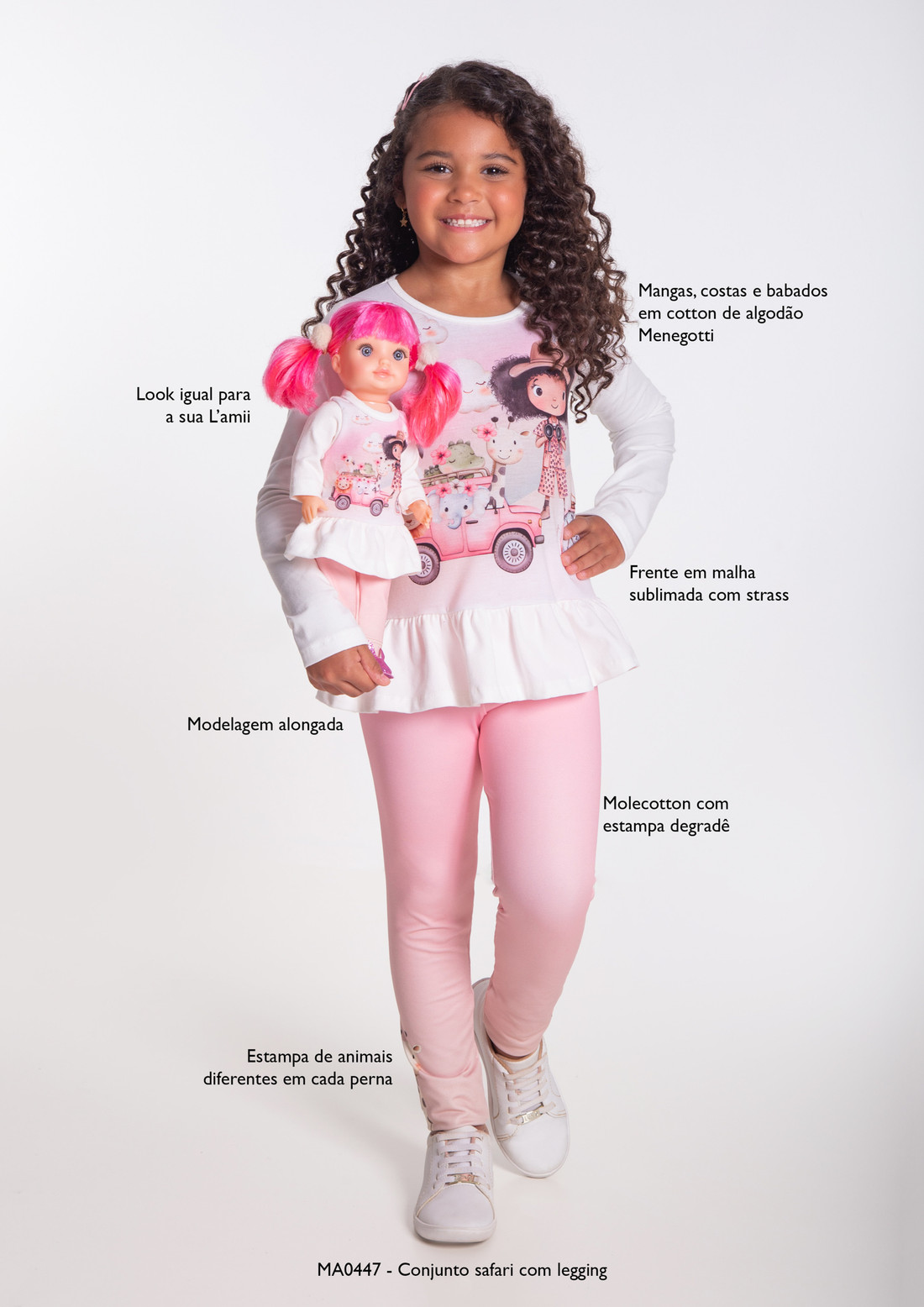 Conjunto safari com legging Conjunto safari com legging