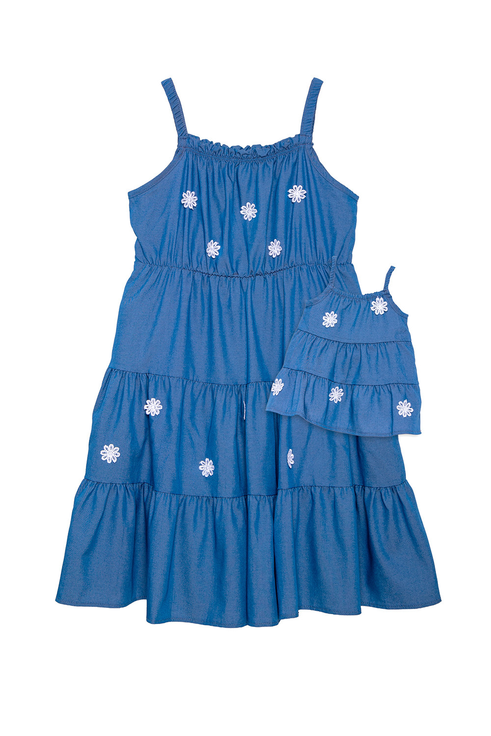 Vestido chambray flores Vestido chambray flores