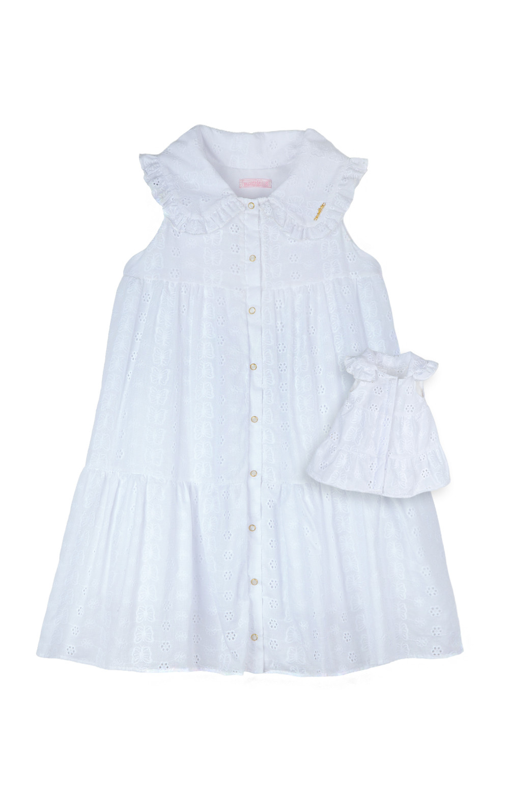 Vestido laise bordada