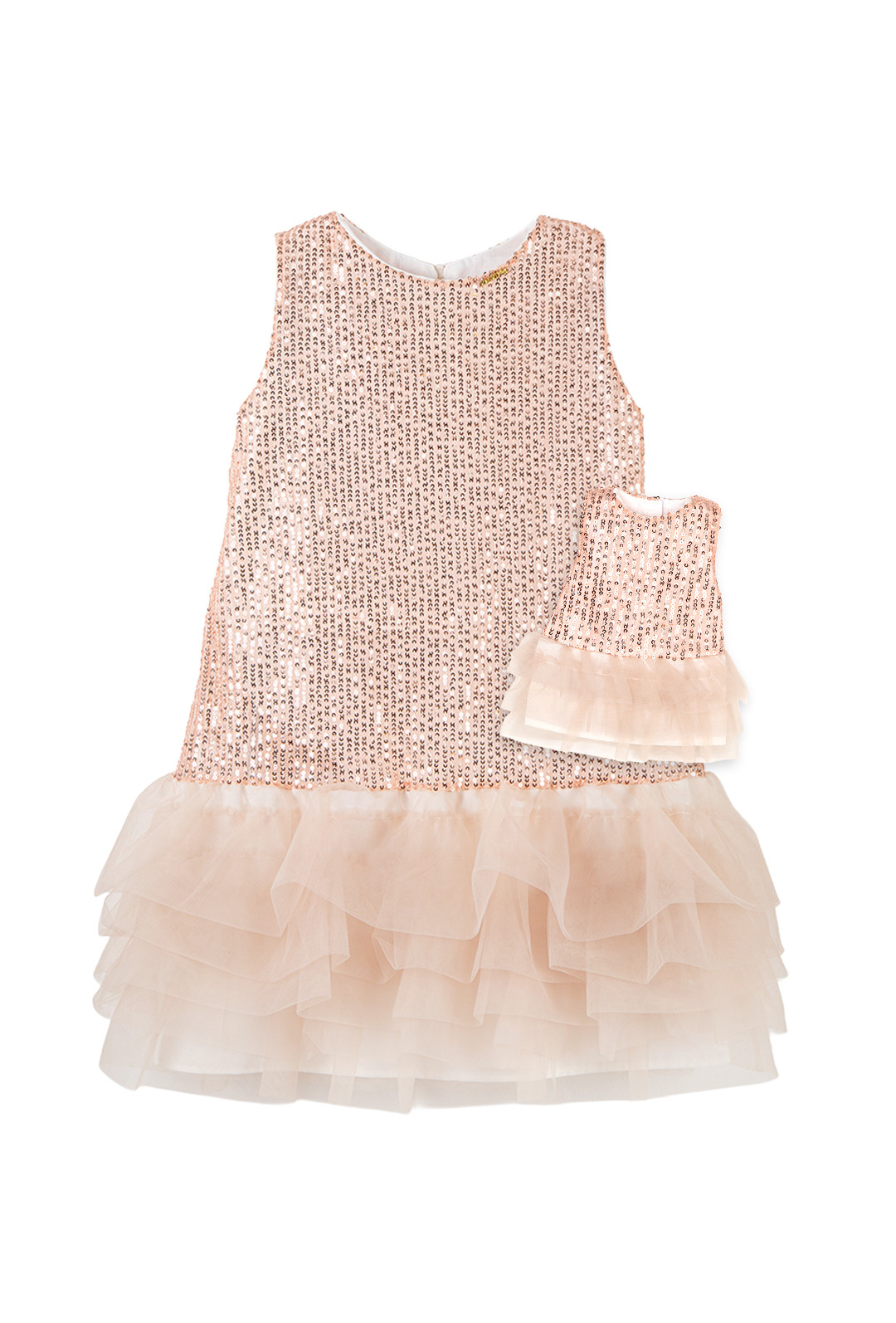 Vestido paetê com tule Vestido paetê com tule