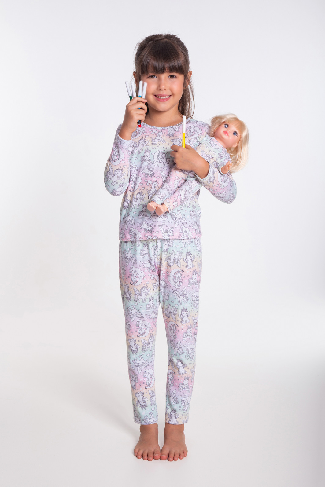 Pijama unicórnio para colorir Pijama unicórnio para colorir