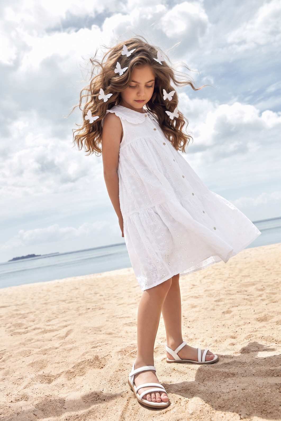 Vestido laise bordada