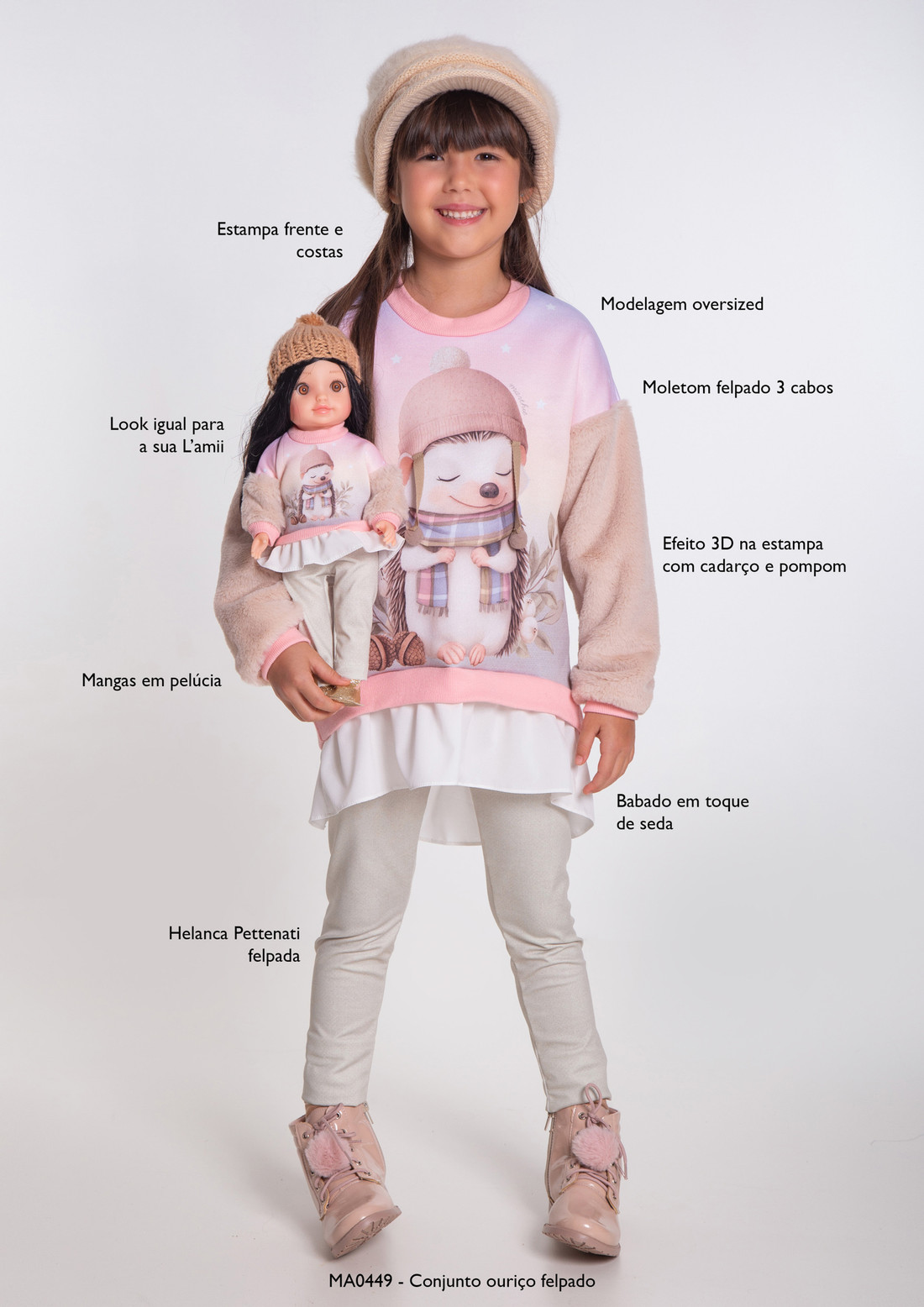 Conjunto ouriço felpado Conjunto ouriço felpado