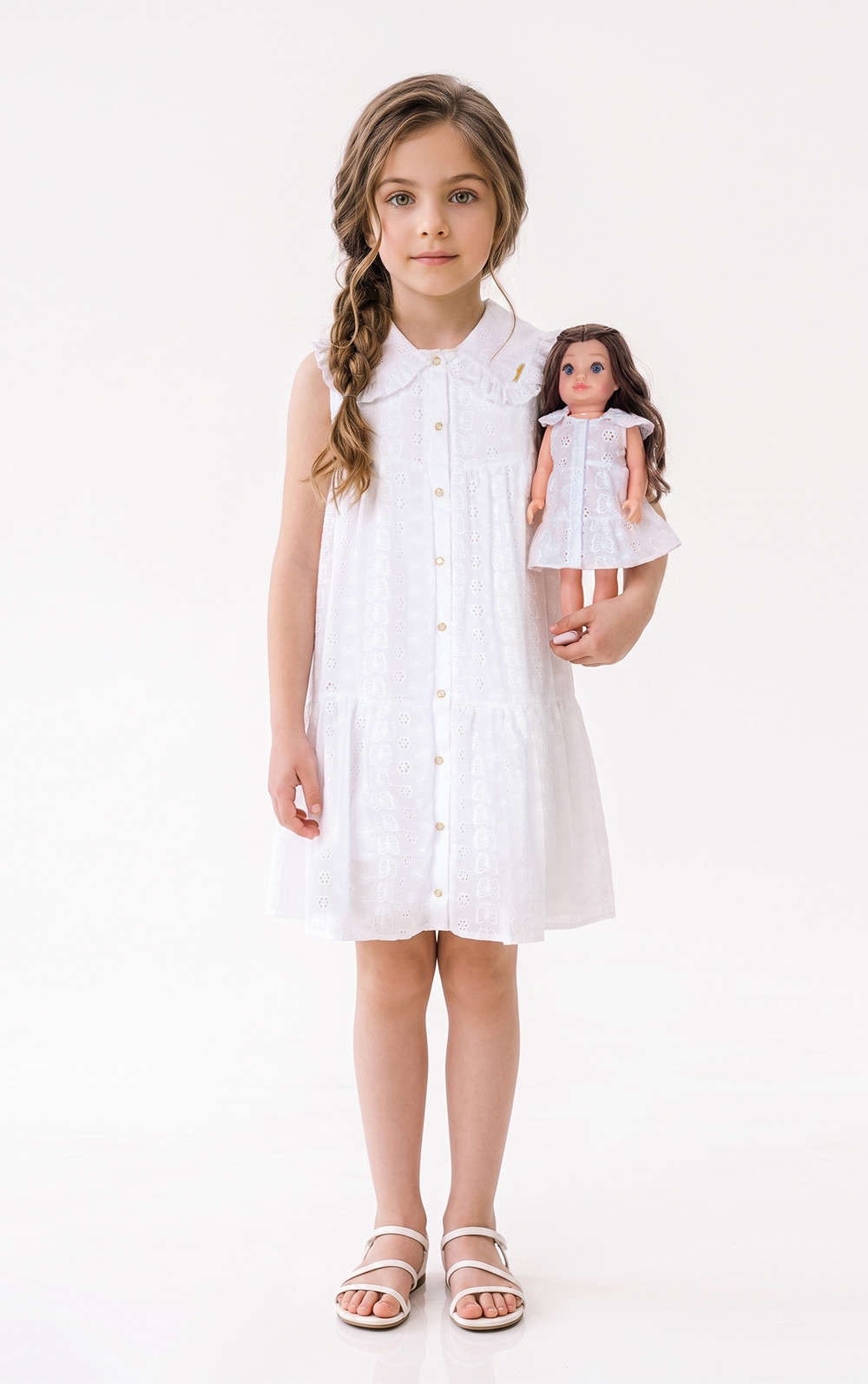 Vestido laise bordada