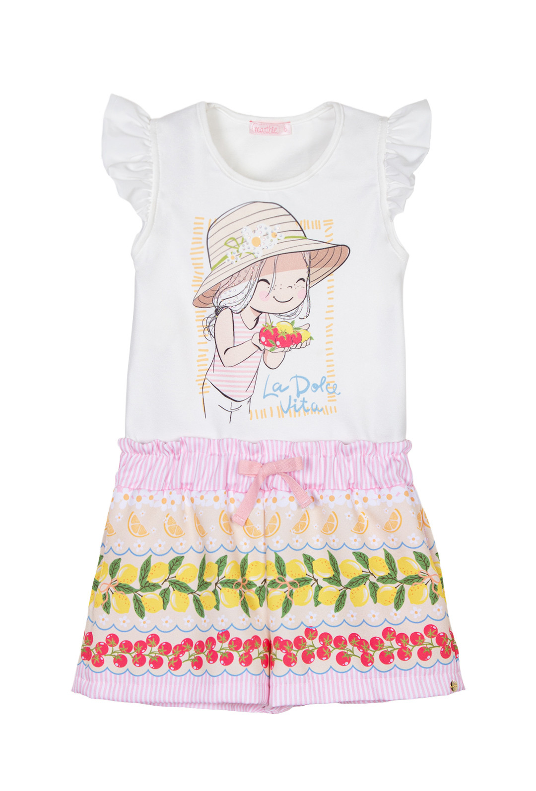 Conjunto Fruits com shorts