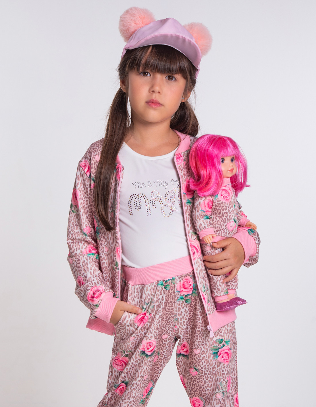 Conjunto animal print rosas Conjunto animal print rosas