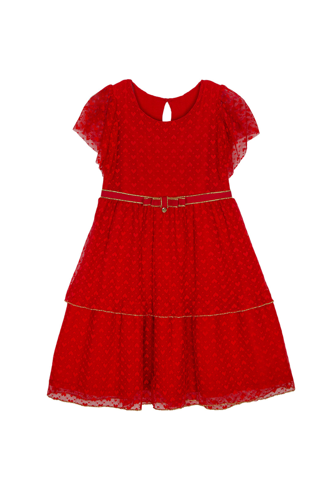 Vestido tule rendado corações Vestido tule rendado corações