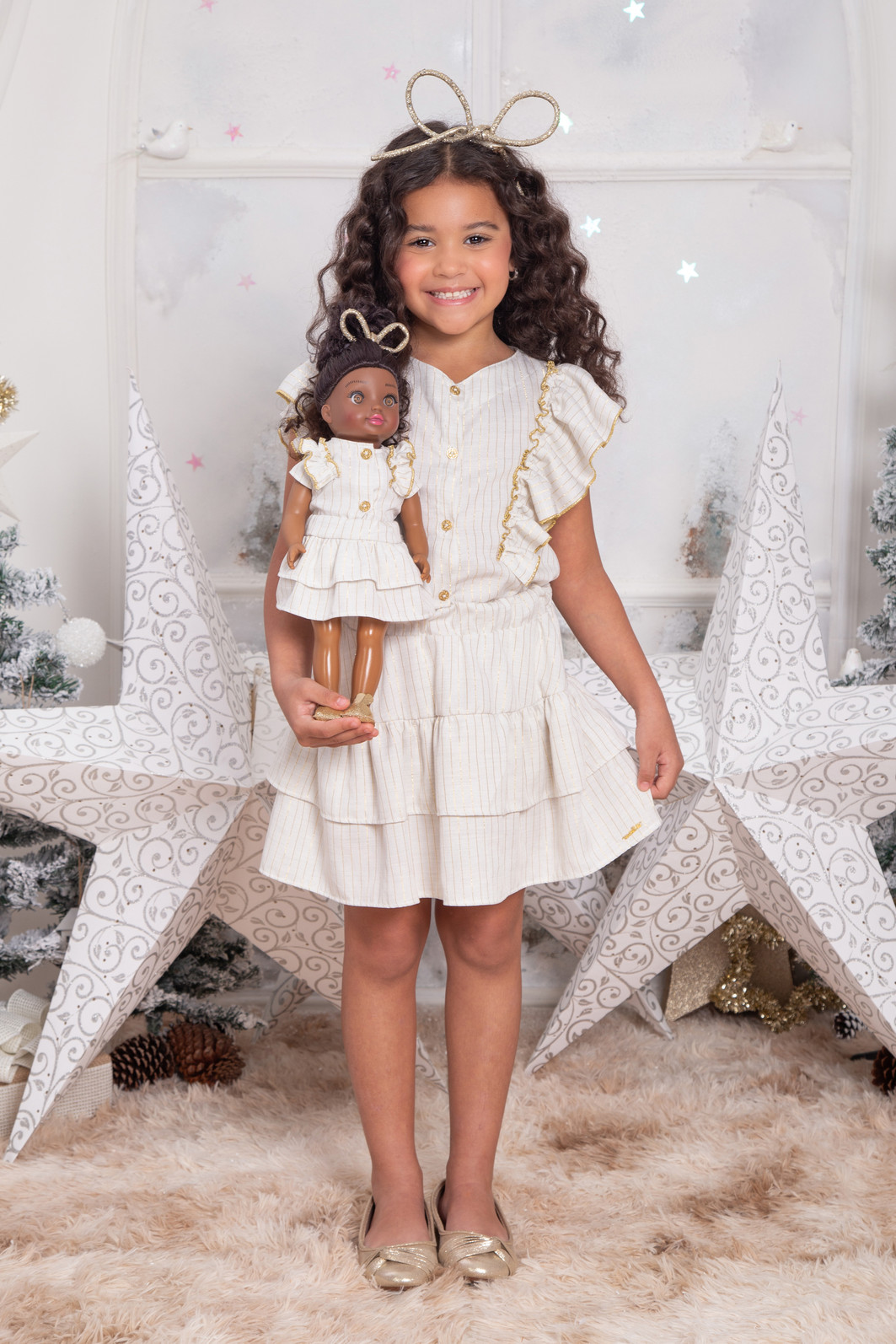 Conjunto viscose listrado gold Conjunto viscose listrado gold