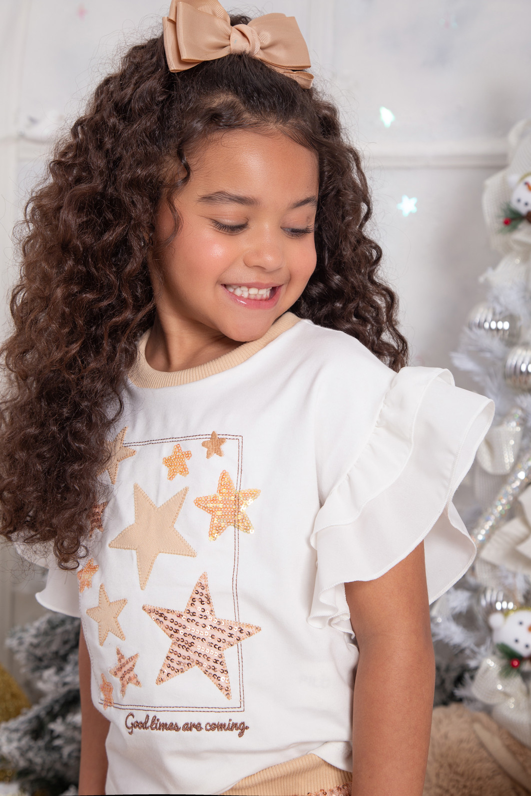 Conjunto estrelas com shorts paetê Conjunto estrelas com shorts paetê