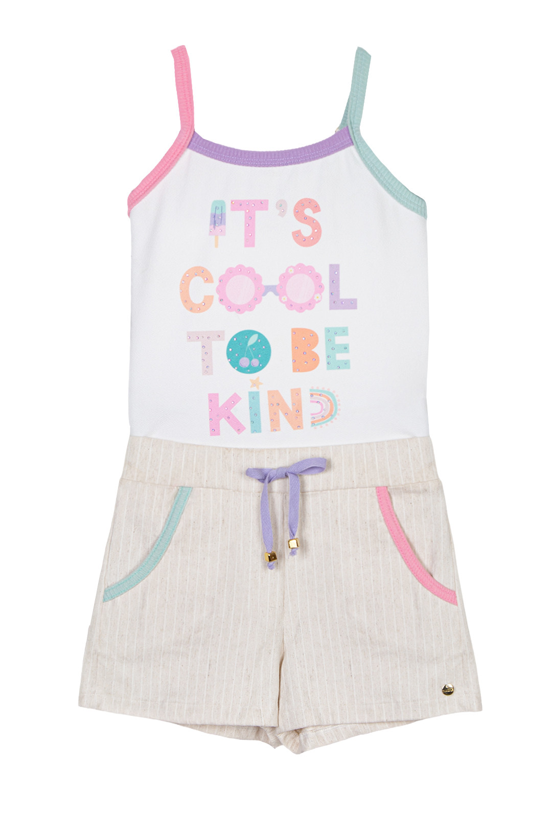 Conjunto regata Kind com shorts bengaline