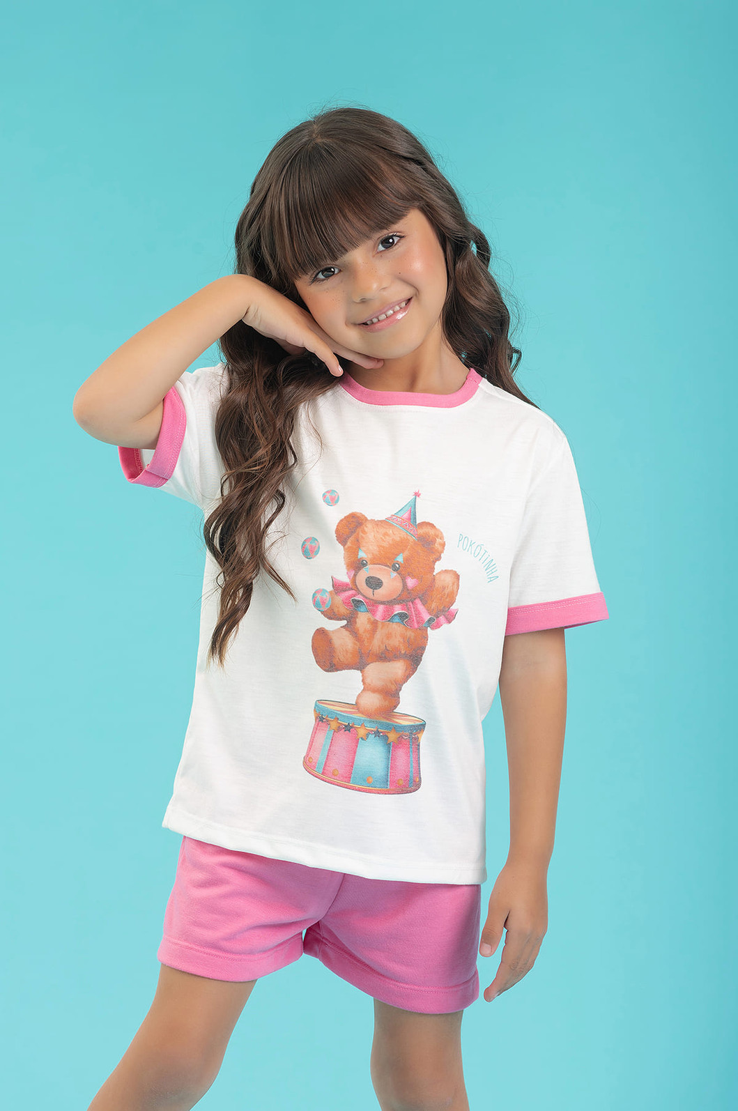 CONJUNTO PIJAMA BLUSA E SHORTS EM MEIA MALHA PV CONJUNTO PIJAMA BLUSA E SHORTS EM MEIA MALHA PV