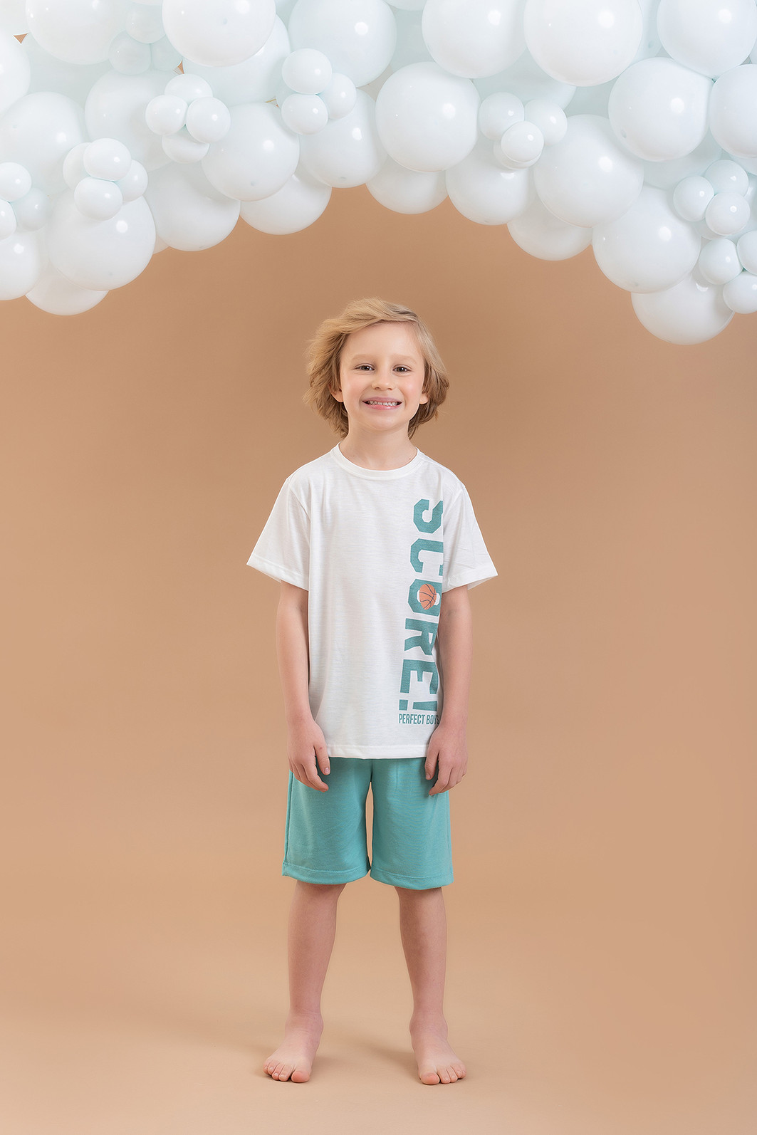 CONJUNTO PIJAMA CAMISETA E SHORTS EM MEIA MALHA PV CONJUNTO PIJAMA CAMISETA E SHORTS EM MEIA MALHA PV