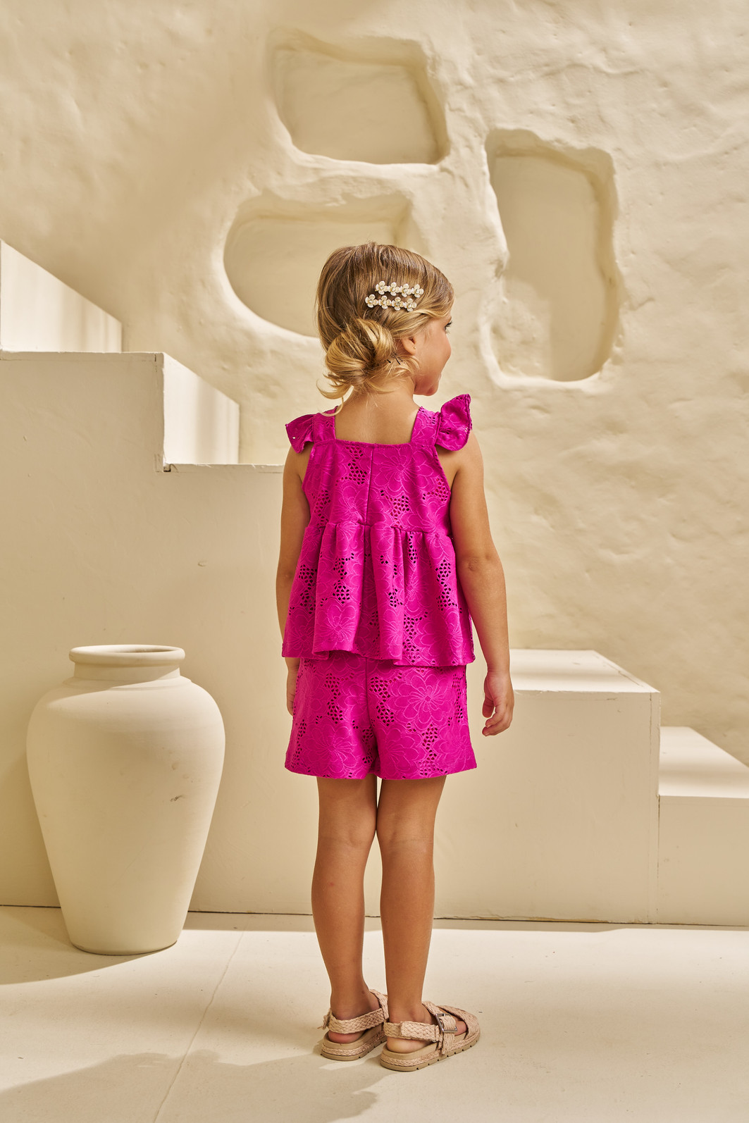 CONJUNTO BATA COM LAÇO E SHORTS EM LAISE CONJUNTO BATA COM LAÇO E SHORTS EM LAISE