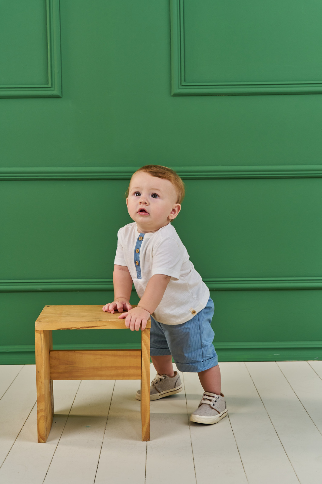 CONJUNTO T-SHIRT EM FLAMÊ E SHORT EM TECIDO ALFAIATARIA STRIPES CONJUNTO T-SHIRT EM FLAMÊ E SHORT EM TECIDO ALFAIATARIA STRIPES