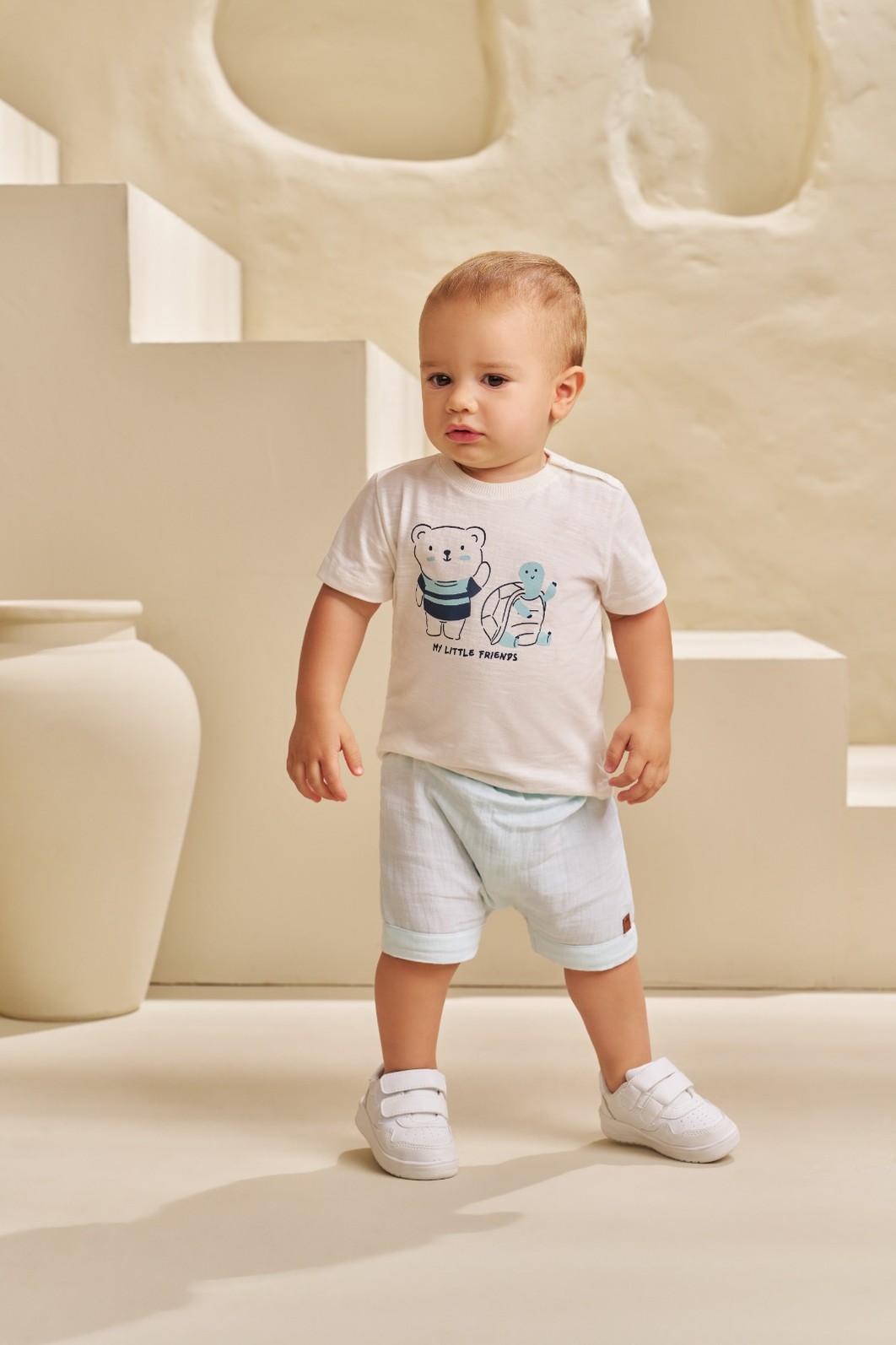 CONJUNTO T-SHIRT EM FLAMÊ E SHORT EM GAZE HEAVY CONJUNTO T-SHIRT EM FLAMÊ E SHORT EM GAZE HEAVY