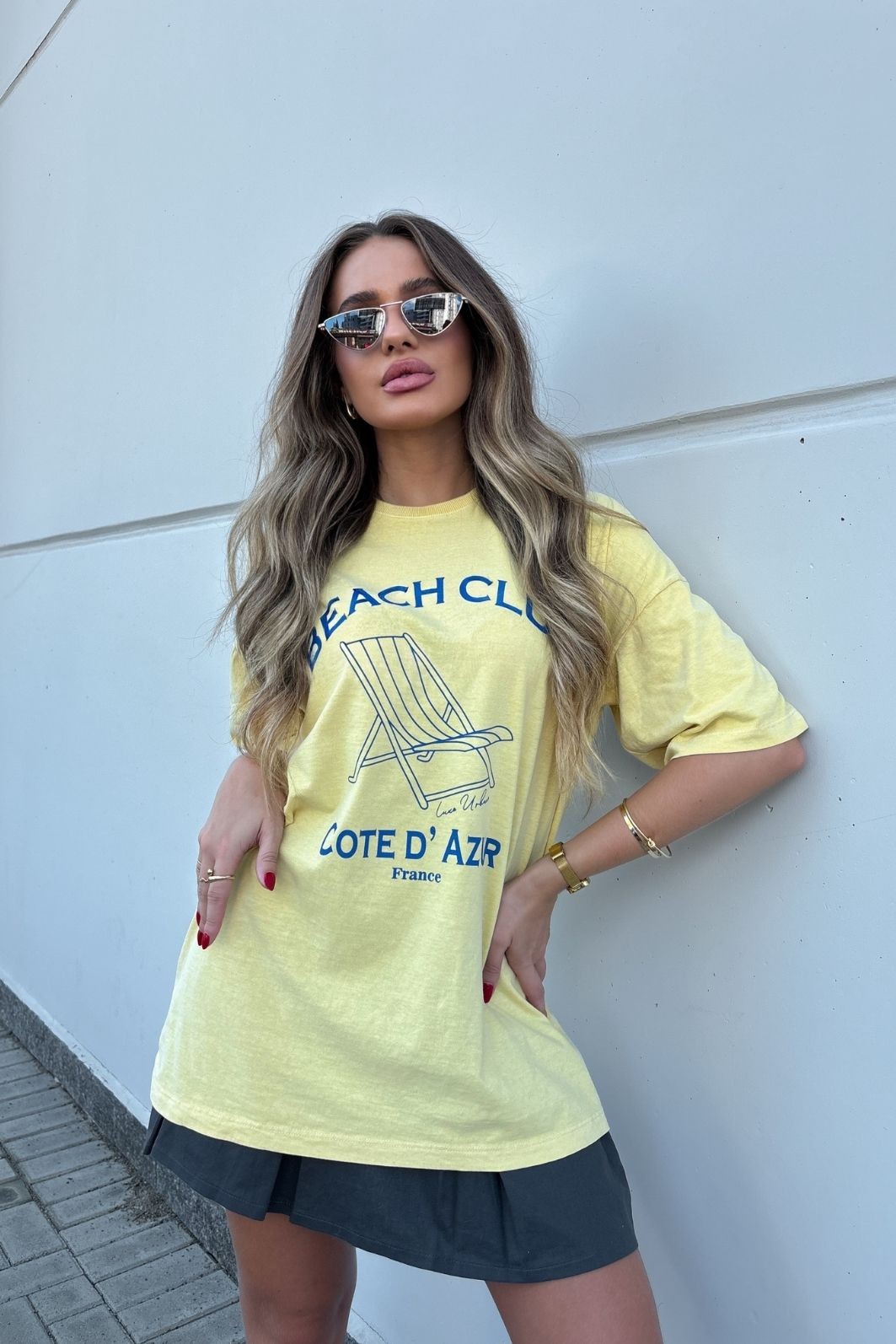 T-shirt Oversized Beach Club Luxo Urbano