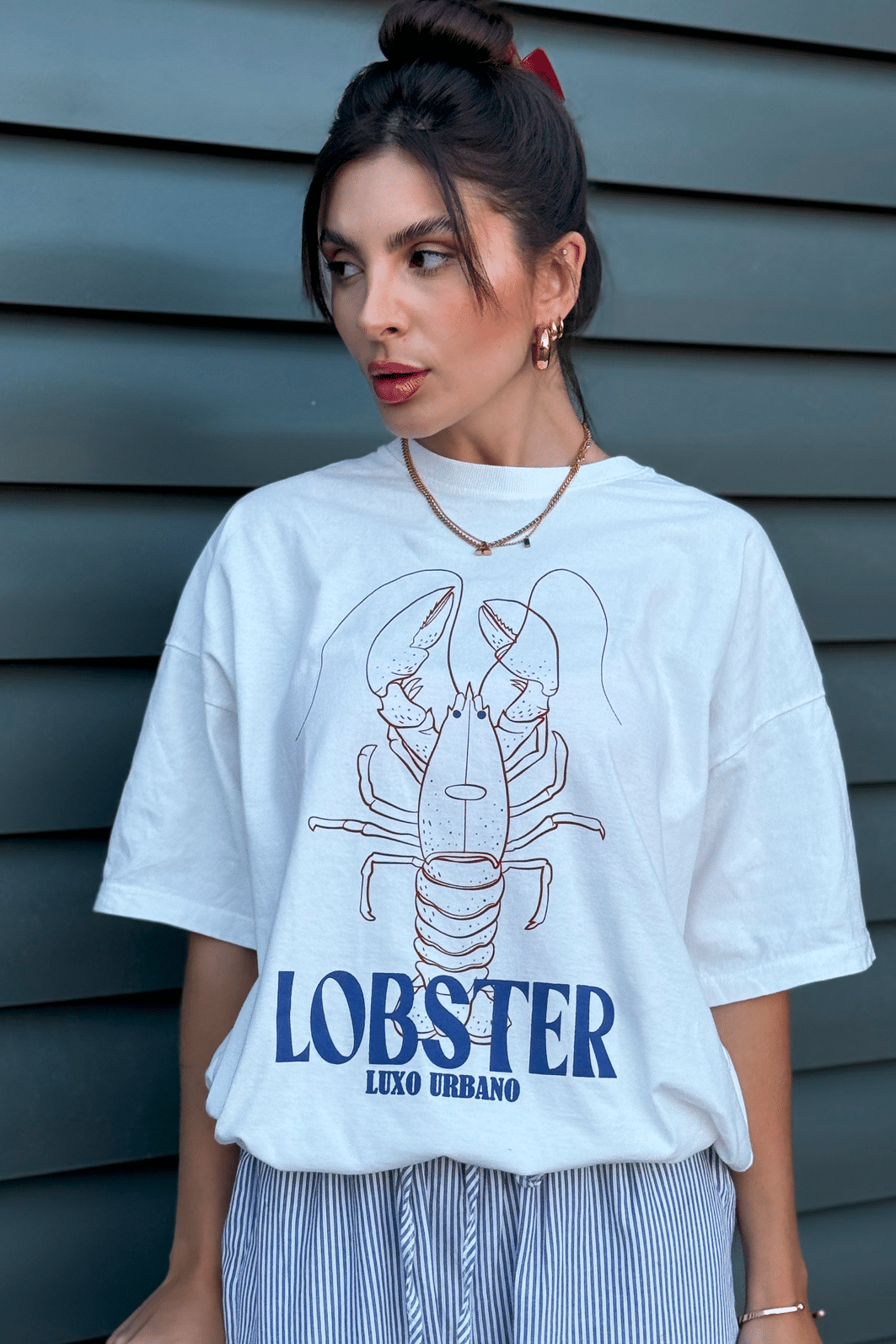 T-shirt Oversized Lobster Luxo Urbano
