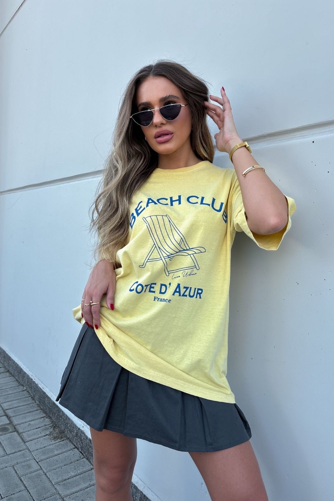 T-shirt Oversized Beach Club Luxo Urbano