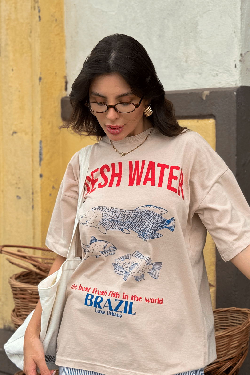 T-shirt Oversized Fresh Water Luxo Urbano