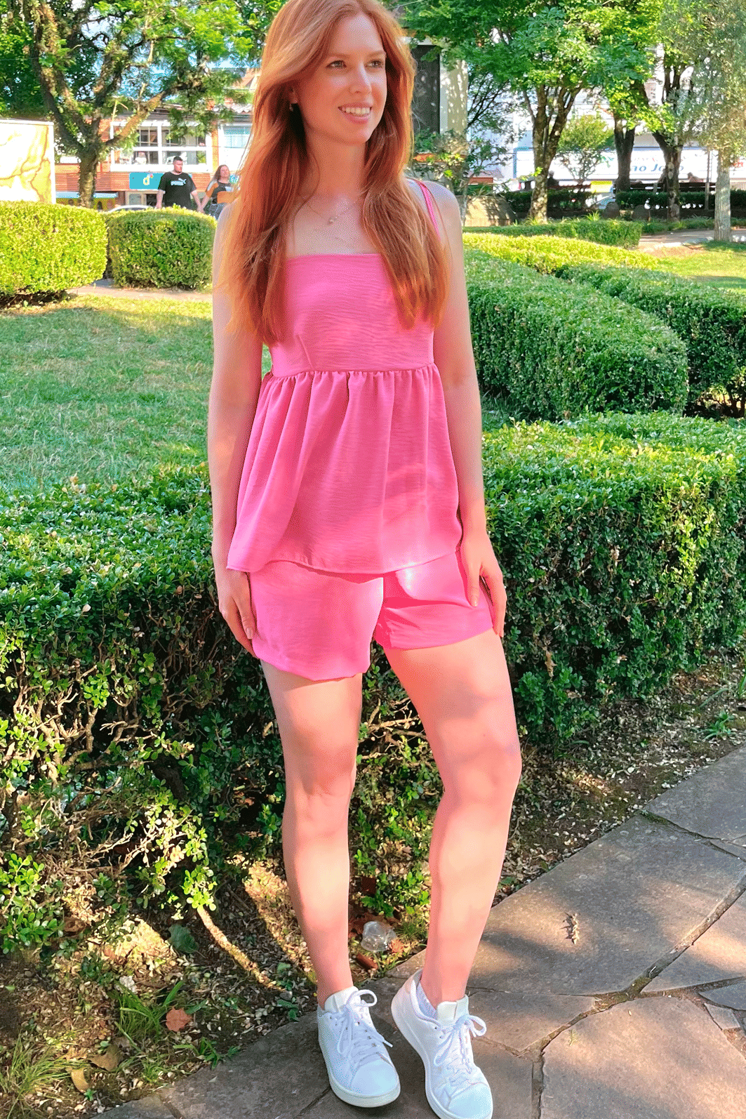 Short Boxer Rosa Luxo Urbano