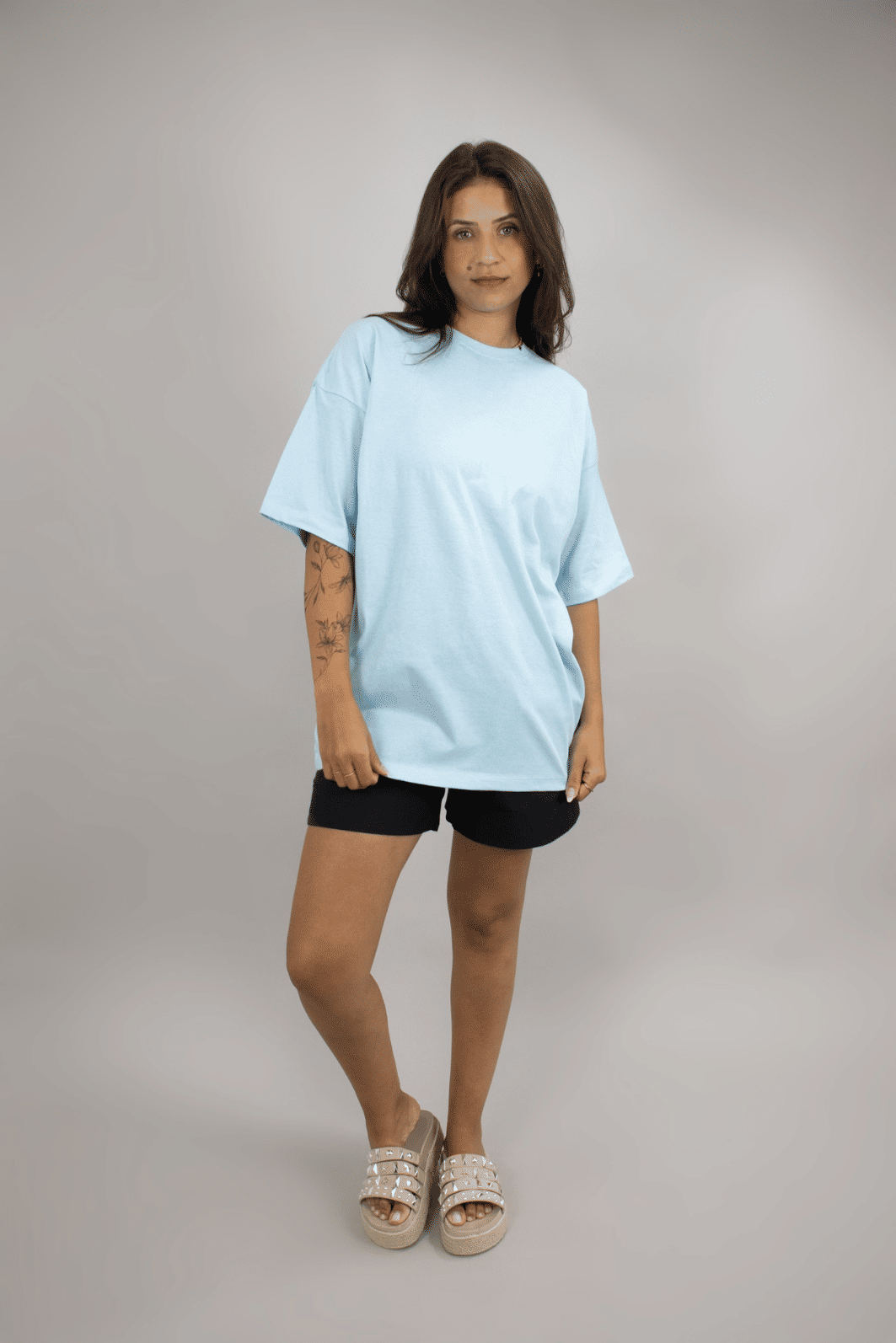 T-shirt Oversized Lisa Azul Luxo Urbano