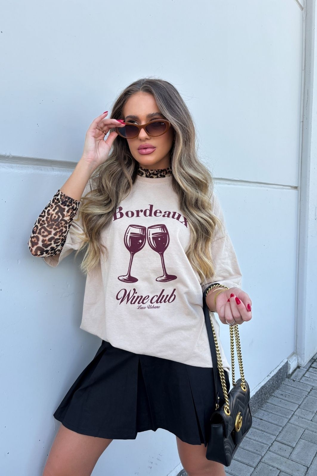 T-shirt Oversized Wine Club Luxo Urbano