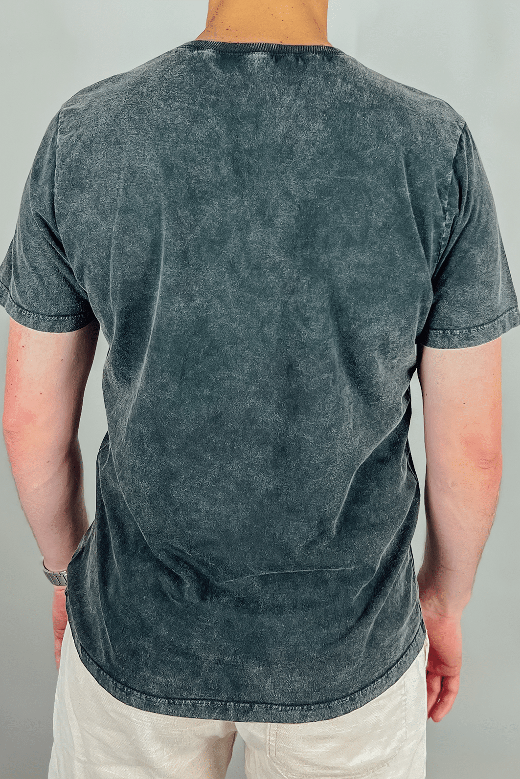 Camiseta Masculina Marmorizada Preta Luxo Urbano Camiseta Masculina Marmorizada Preta Luxo Urbano