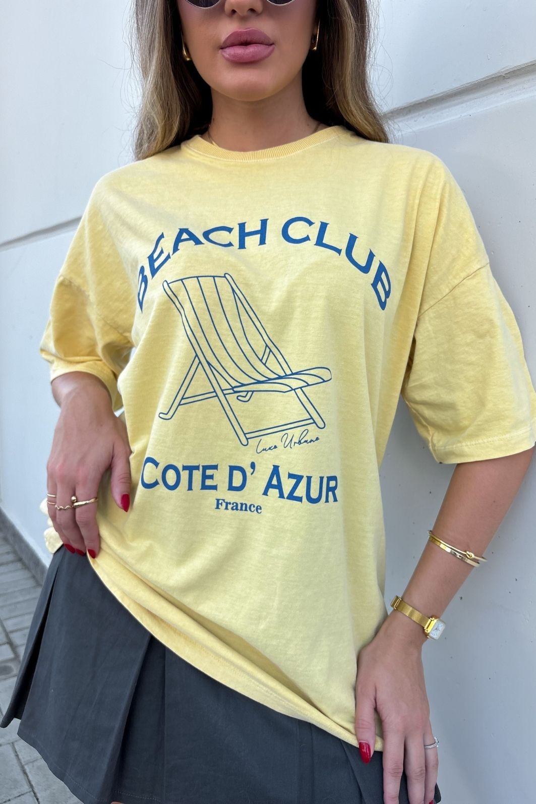 T-shirt Oversized Beach Club Luxo Urbano