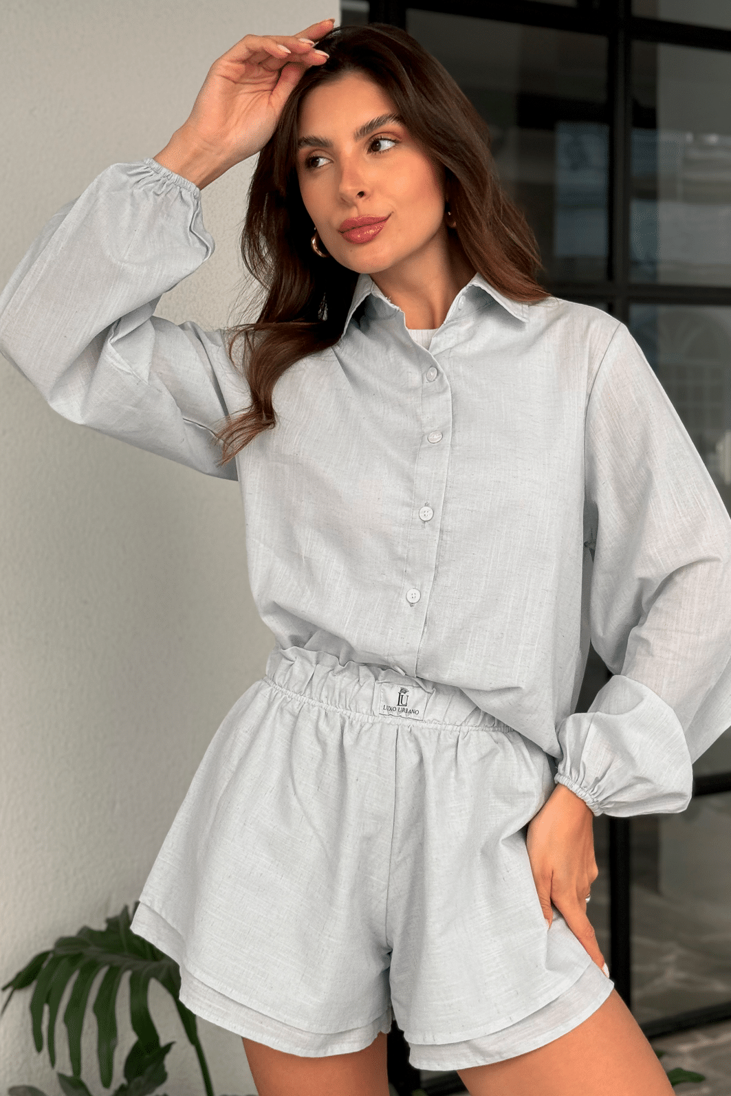 Short Boxer Azul Luxo Urbano