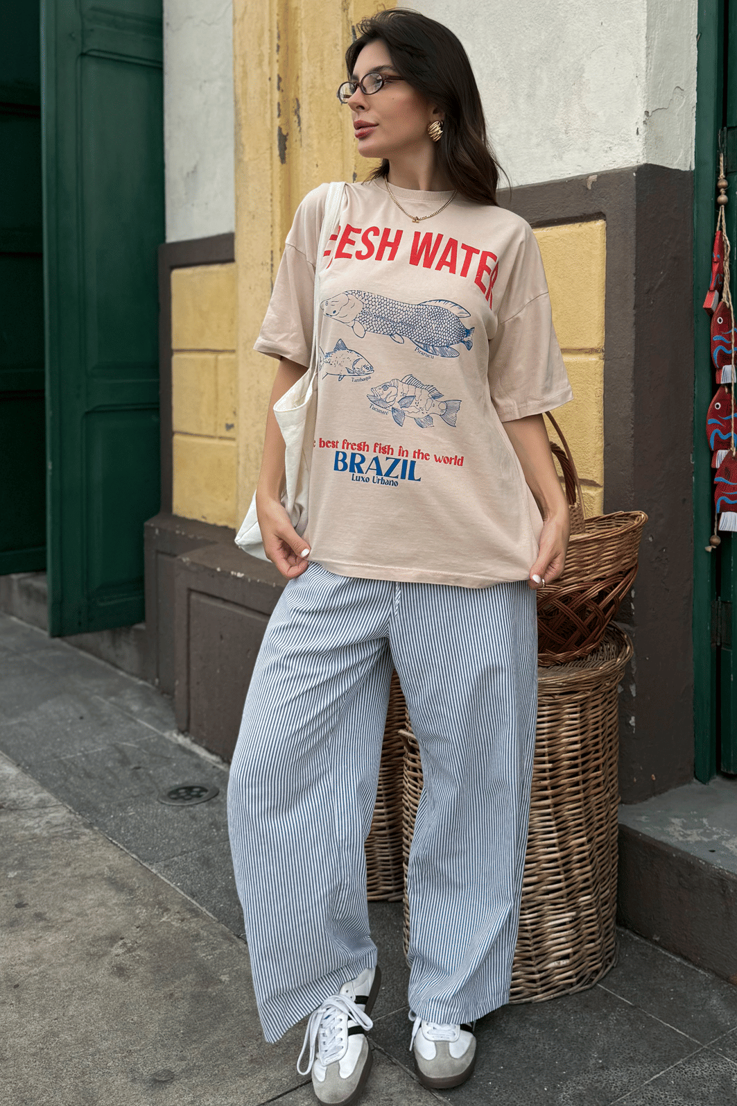T-shirt Oversized Fresh Water Luxo Urbano