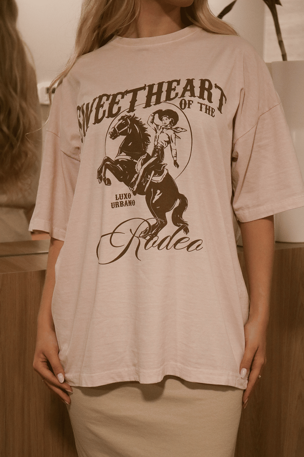 T-shirt Oversized Sweetheart Luxo Urbano