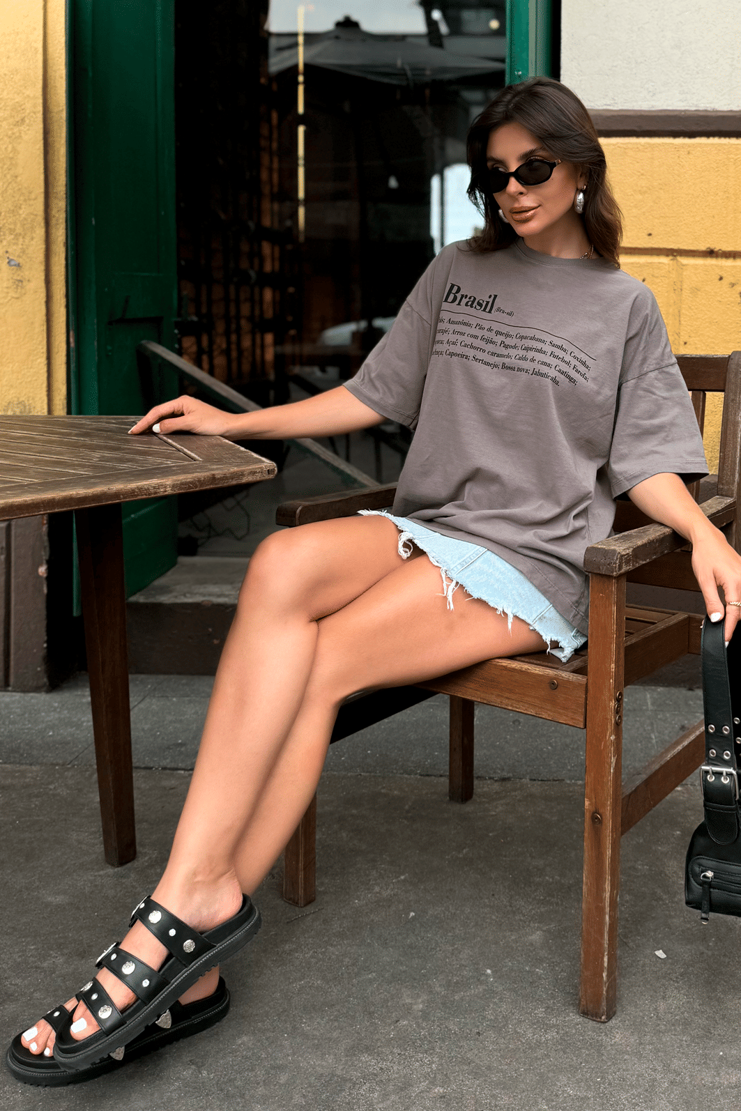 T-shirt Oversized Brasil Luxo Urbano