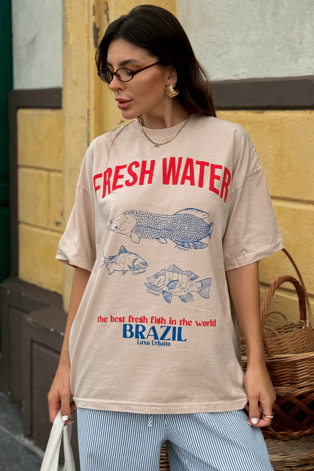 T-shirt Oversized Fresh Water Luxo Urbano