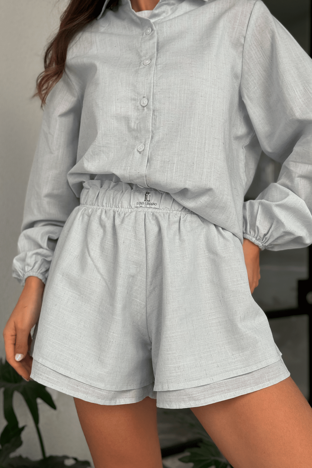 Short Boxer Azul Luxo Urbano