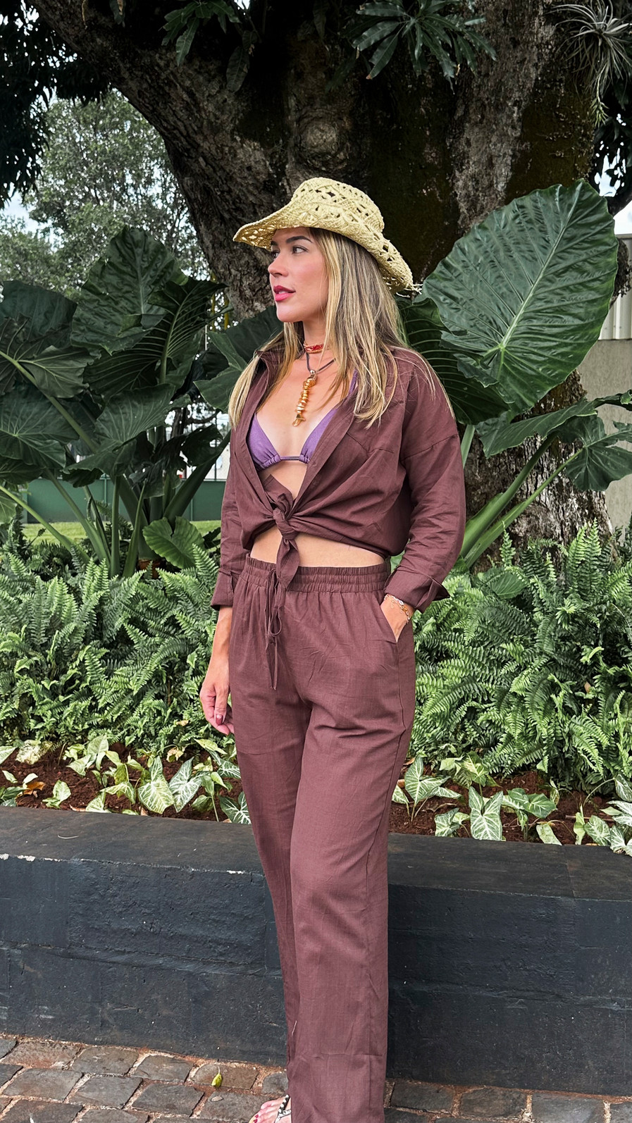 Conjunto Francesca Café Conjunto Francesca Café