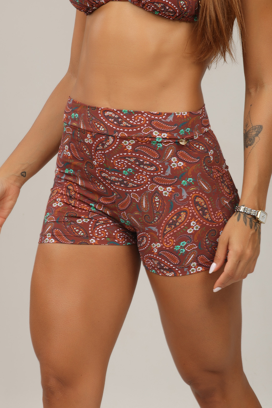 shorts Cashmere Marrom shorts Cashmere Marrom