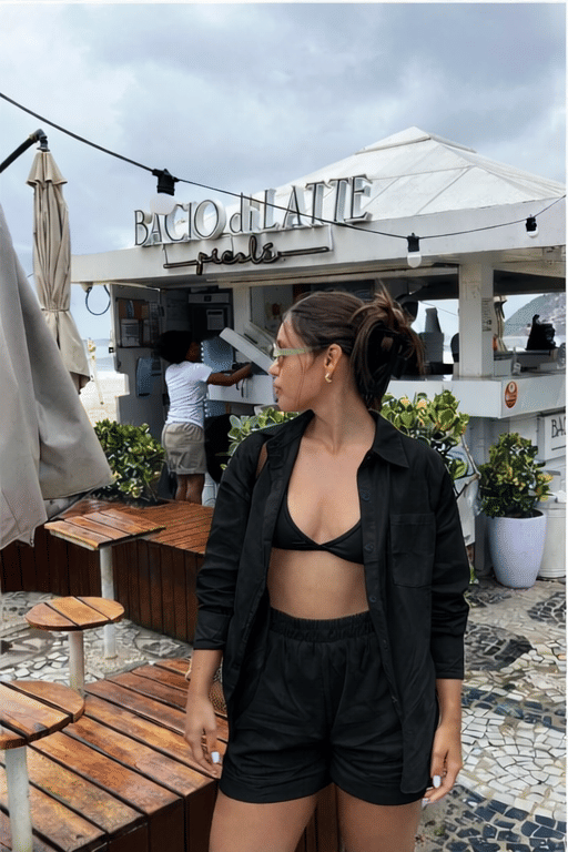 Conjunto Francesca Short Preto