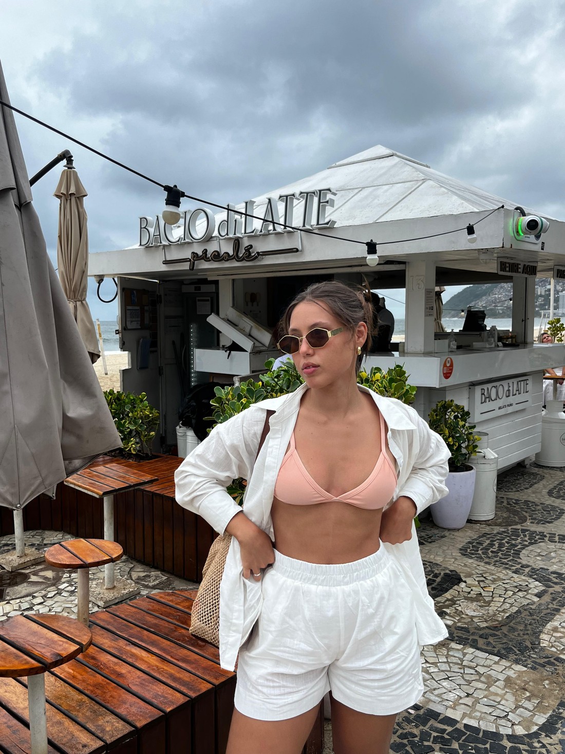 Conjunto Francesca Short Branco