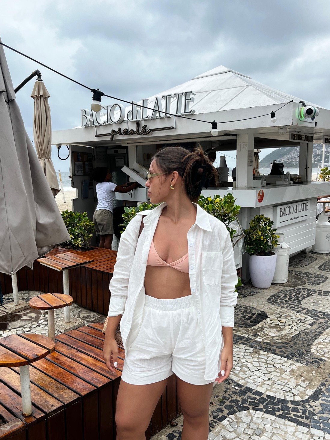 Conjunto Francesca Short Branco