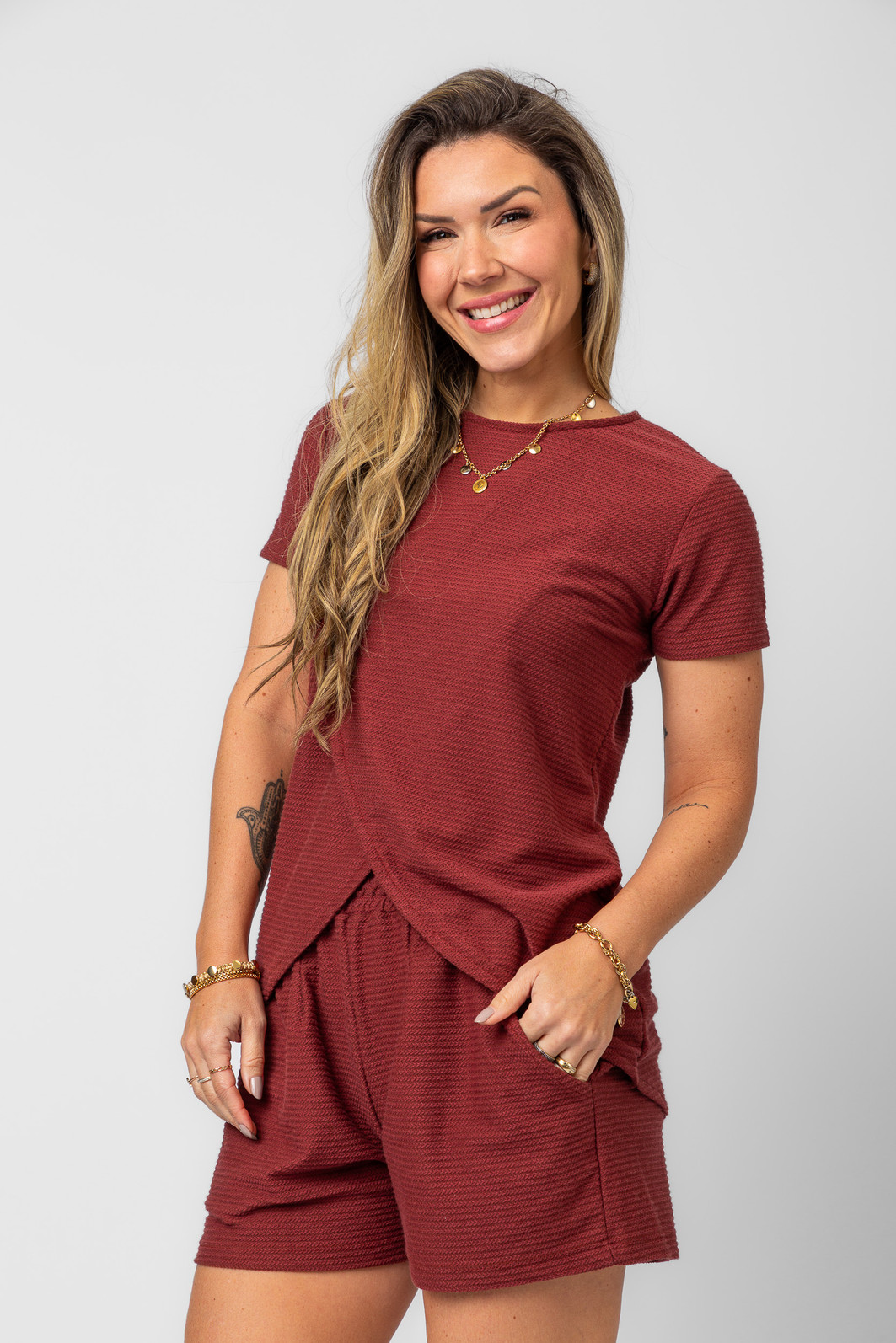 SHORTS MARÉ MARSALA SHORTS MARÉ MARSALA