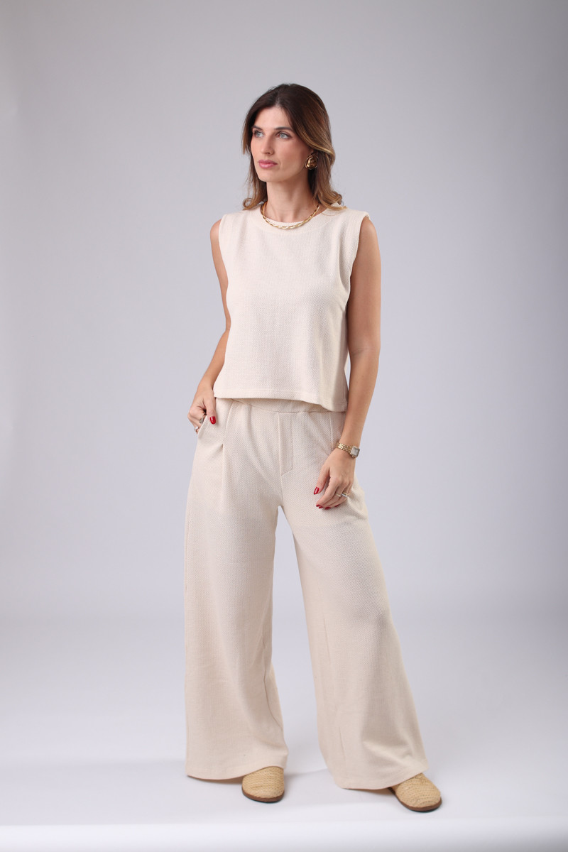 CONJUNTO PANNA MILK - BLUSA + CALÇA CONJUNTO PANNA MILK - BLUSA + CALÇA
