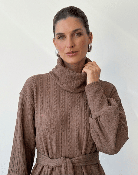 CONJUNTO GOLA ALTA TRAMA NUDE CONJUNTO GOLA ALTA TRAMA NUDE